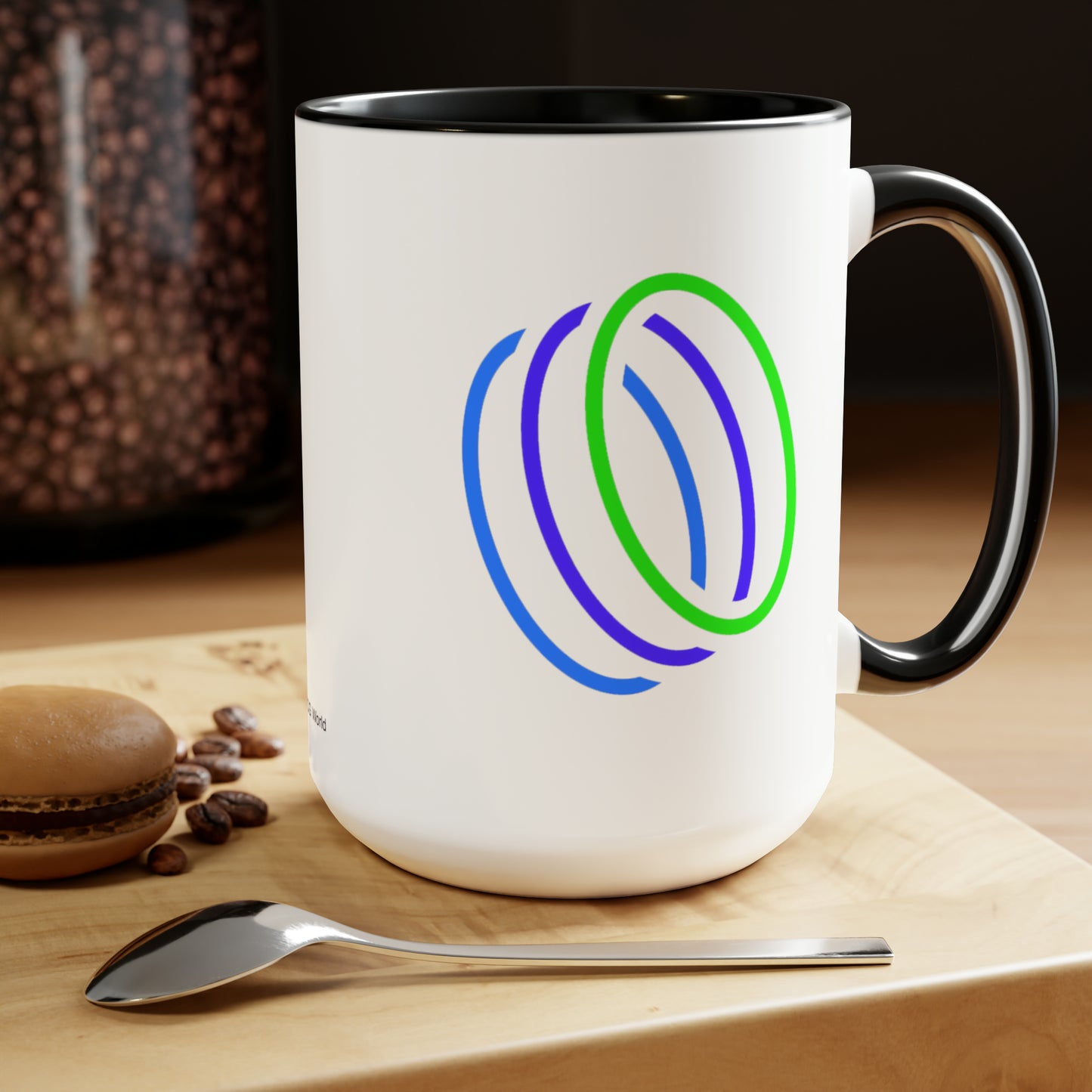 TCG World Rings Two-Tone Coffee Mug, 15oz