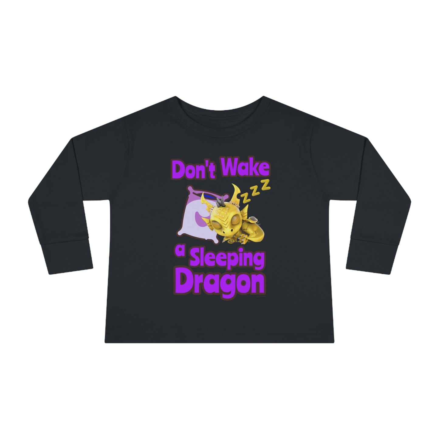 Phaedra Don't Wake A Sleeping Dragon Toddler Long Sleeve Shirt
