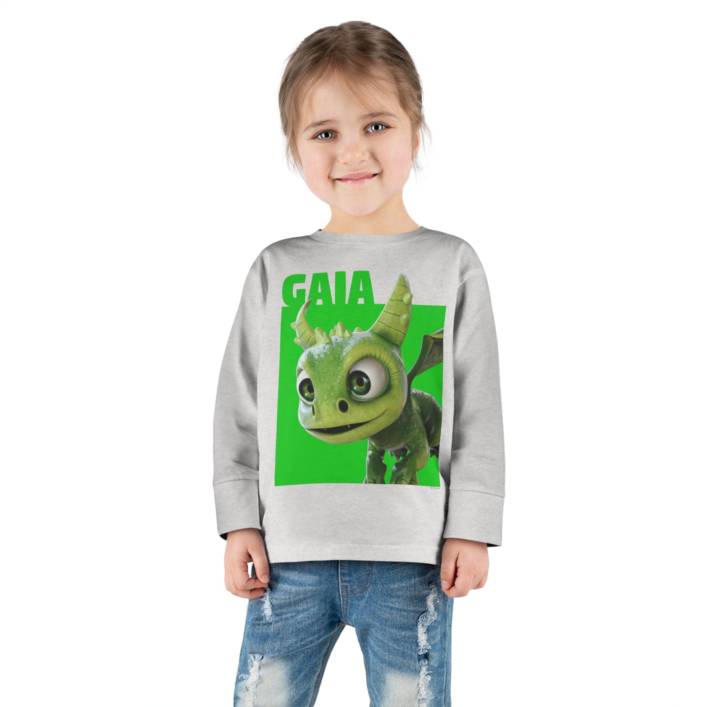 Gaia Color Block Toddler Long Sleeve Shirt