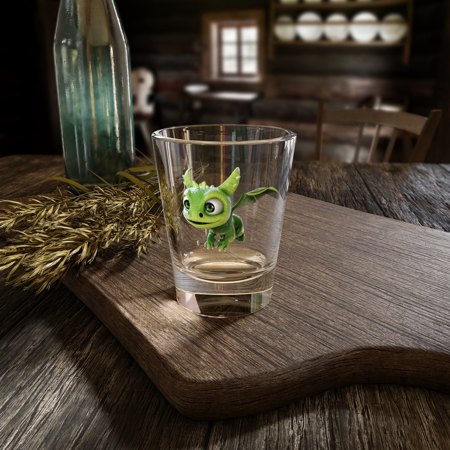 Gaia the Adorable Baby Dragon (Flying) - TCG World Shot Glass, 1.5oz