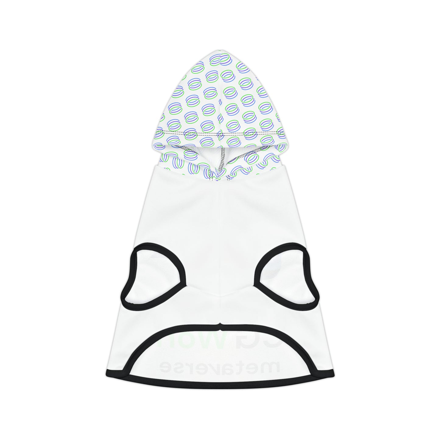 TCG World Metaverse Pet Gear - Boreas Pet Hoodie for Cats or Dogs (White)