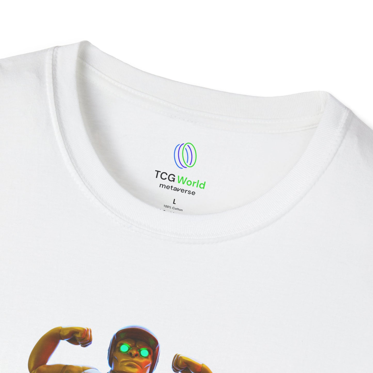 Helmix Metaverse Muscles - TCG World Metaverse Unisex Adult Softstyle T-Shirt