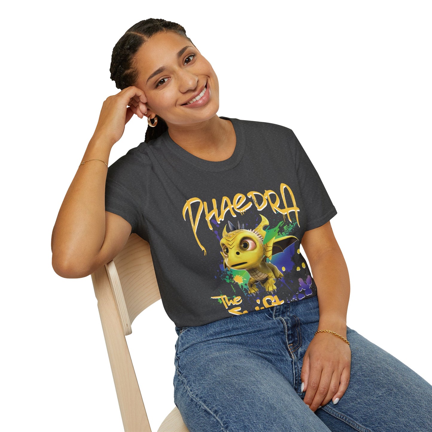 Phaedra The Swift - Paint Splatter Unisex Adult Softstyle T-Shirt