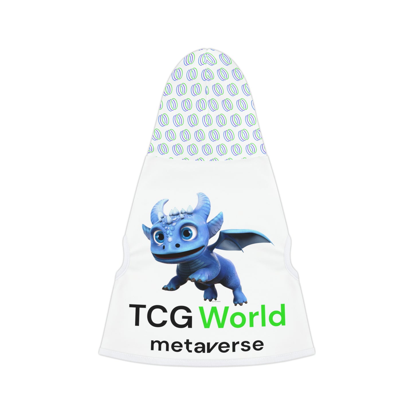 TCG World Metaverse Pet Gear - Boreas Pet Hoodie for Cats or Dogs (White)