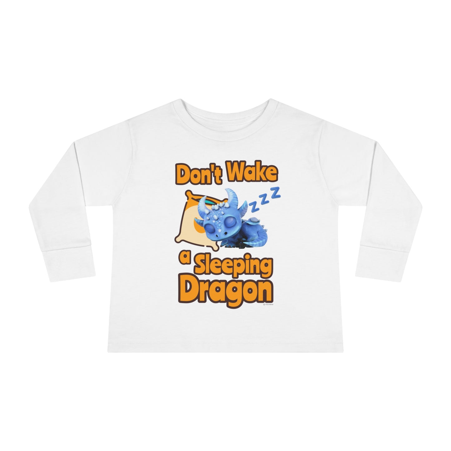 Boreas Don't Wake A Sleeping Dragon Toddler Long Sleeve Shirt