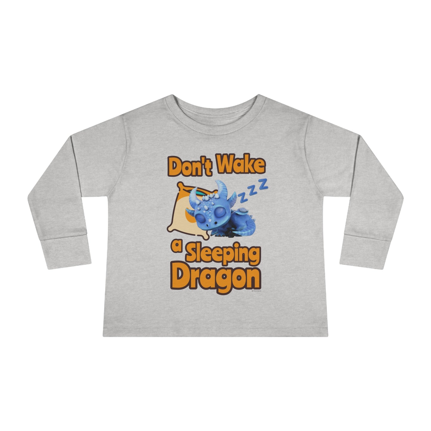 Boreas Don't Wake A Sleeping Dragon Toddler Long Sleeve Shirt