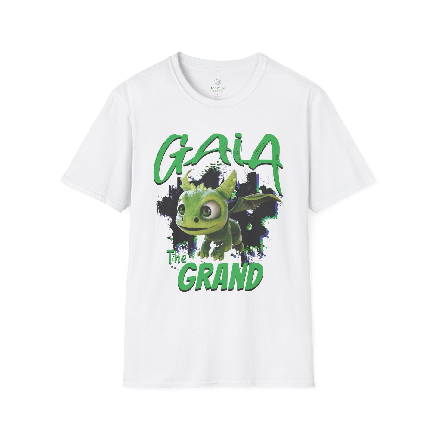 Gaia The Grand - Paint Splatter Unisex Adult Softstyle T-Shirt