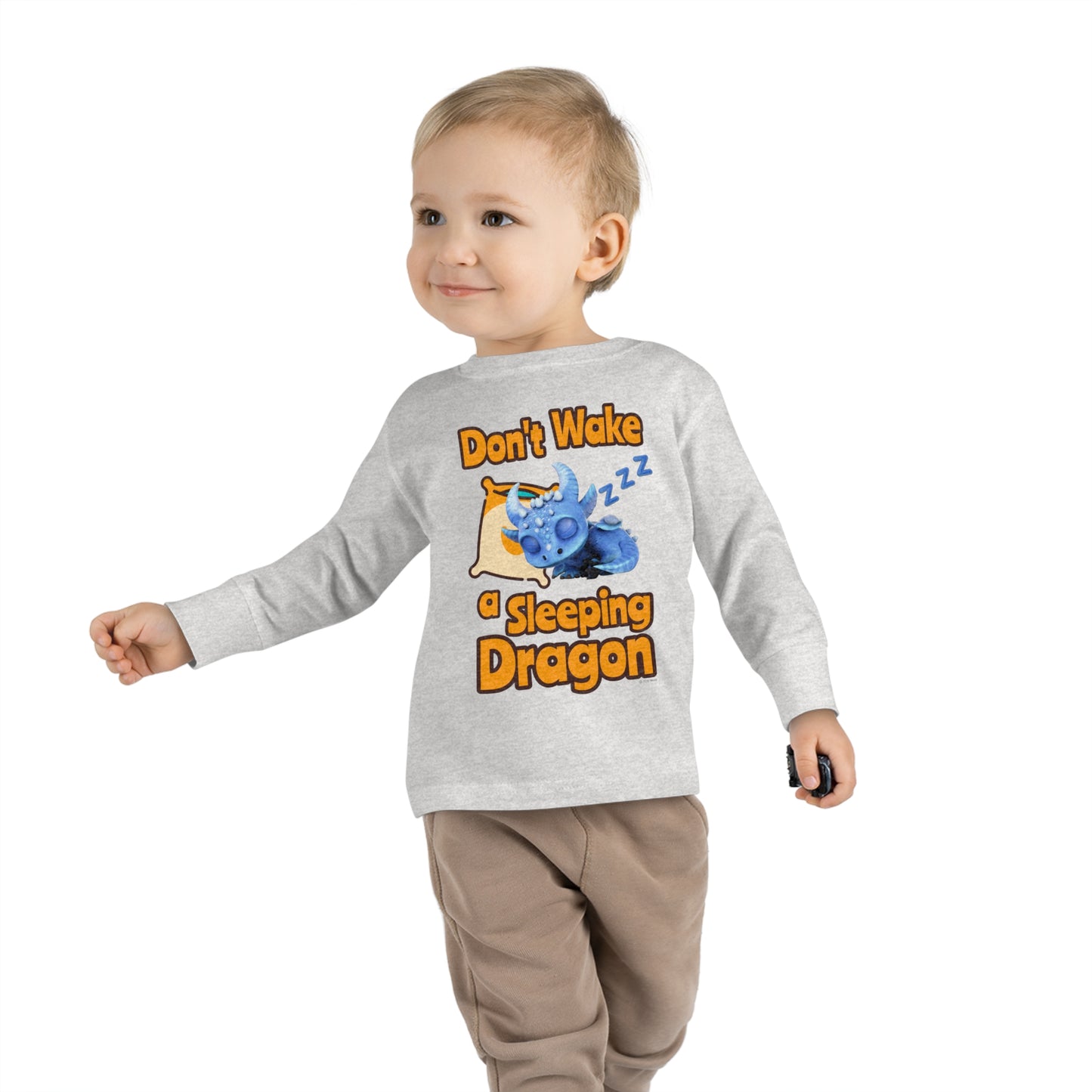 Boreas Don't Wake A Sleeping Dragon Toddler Long Sleeve Shirt