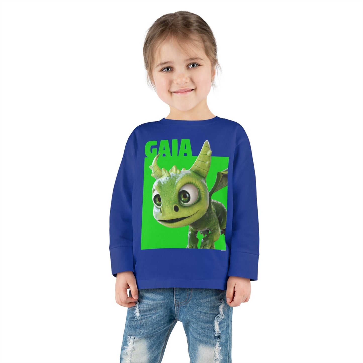 Gaia Color Block Toddler Long Sleeve Shirt
