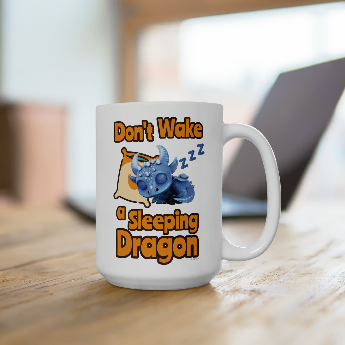 Boreas Don't Wake A Sleeping Dragon Ceramic Mug 15oz