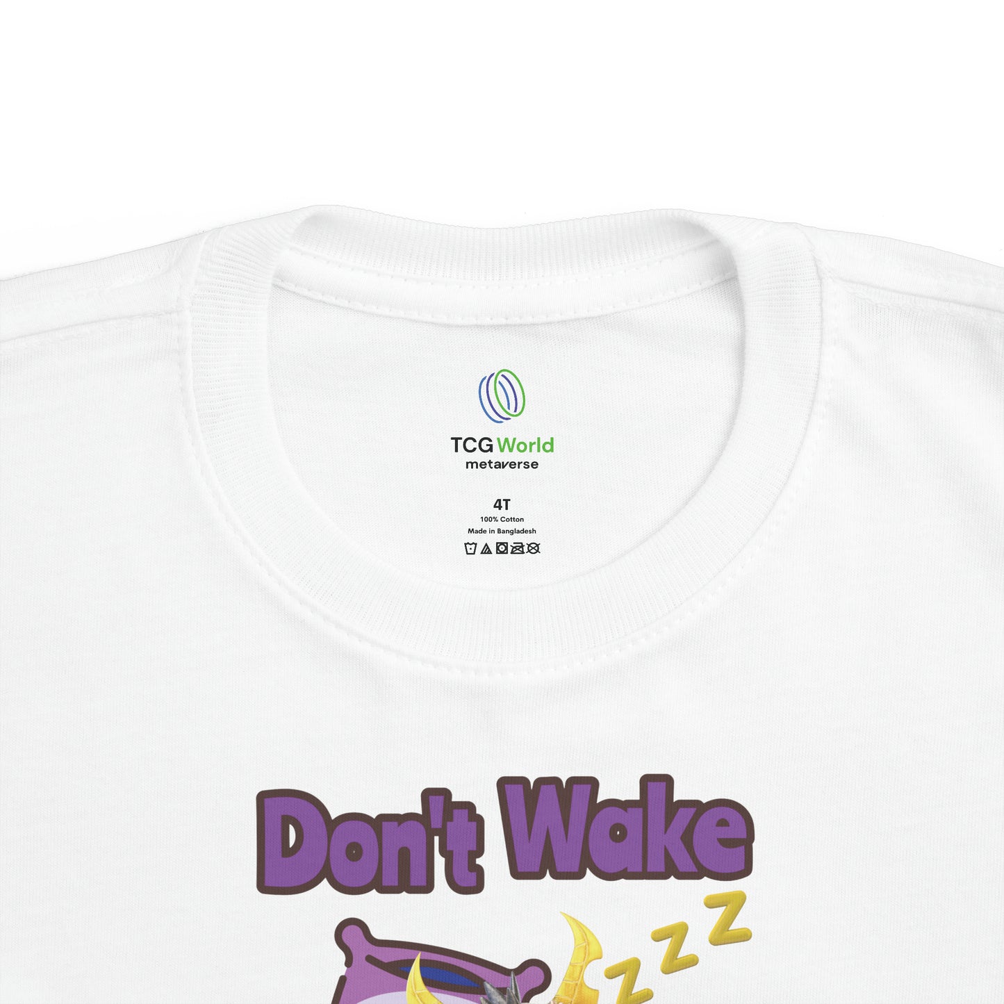 Phaedra Don't Wake A Sleeping Dragon Toddler's Fine Jersey Tee Shirt