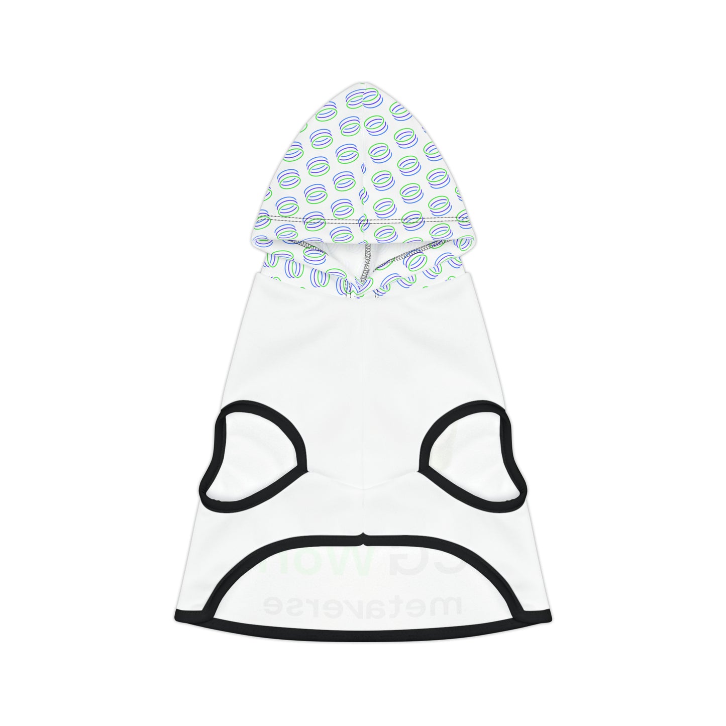 TCG World Metaverse Pet Gear - Gaia Pet Hoodie for Cats or Dogs (White)