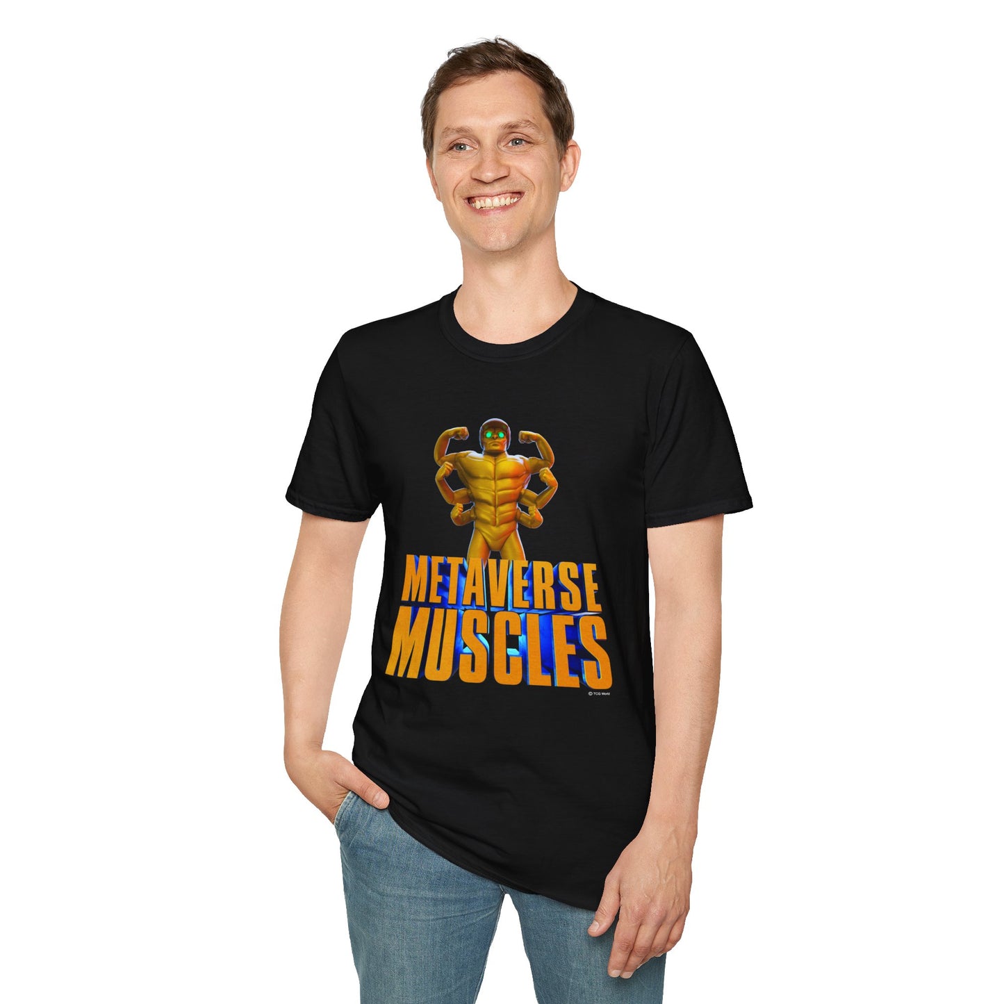 Helmix Metaverse Muscles - TCG World Metaverse Unisex Adult Softstyle T-Shirt