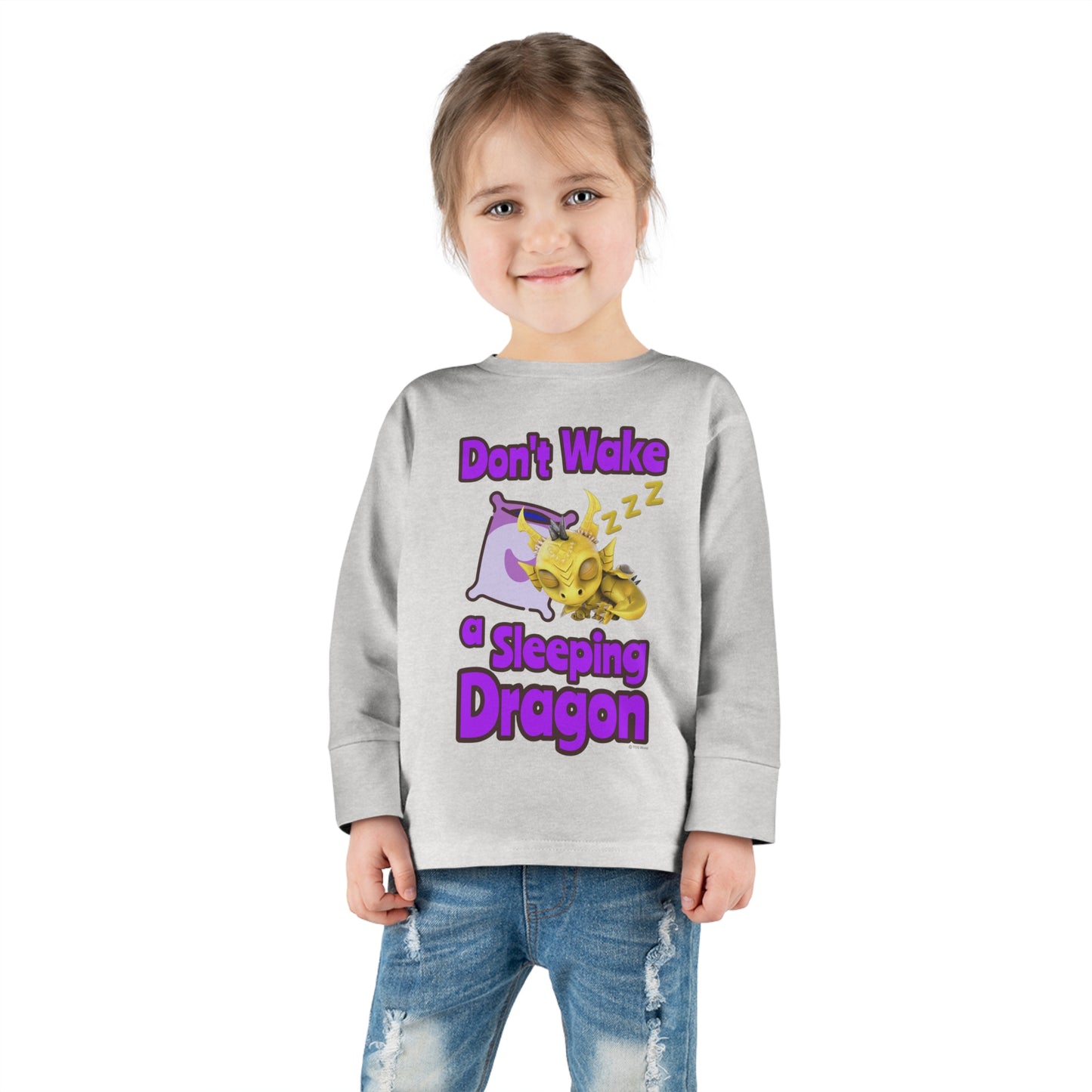 Phaedra Don't Wake A Sleeping Dragon Toddler Long Sleeve Shirt