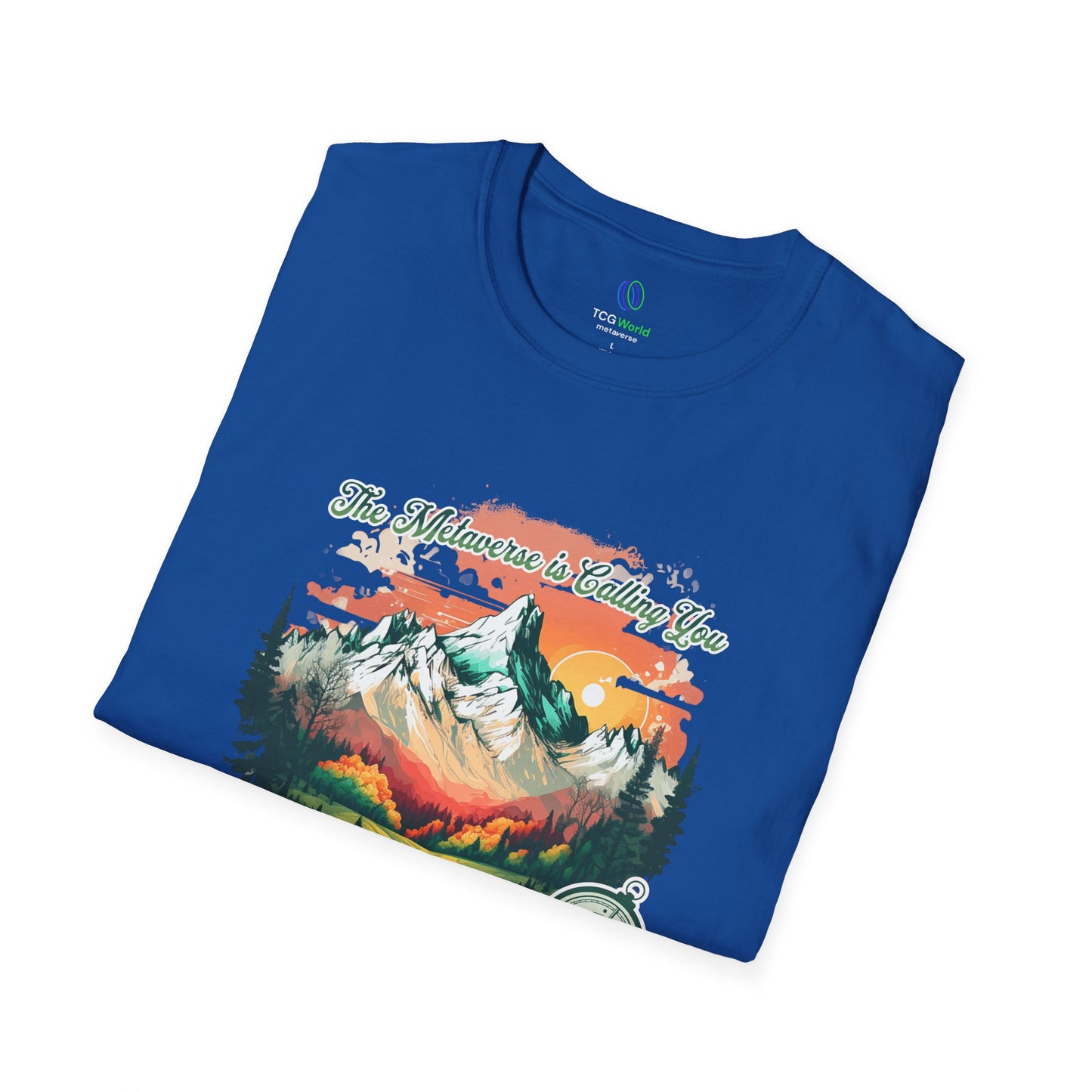 The Emerald Forest - The Metaverse Is Calling You - TCG World Unisex Adult Softstyle T-Shirt