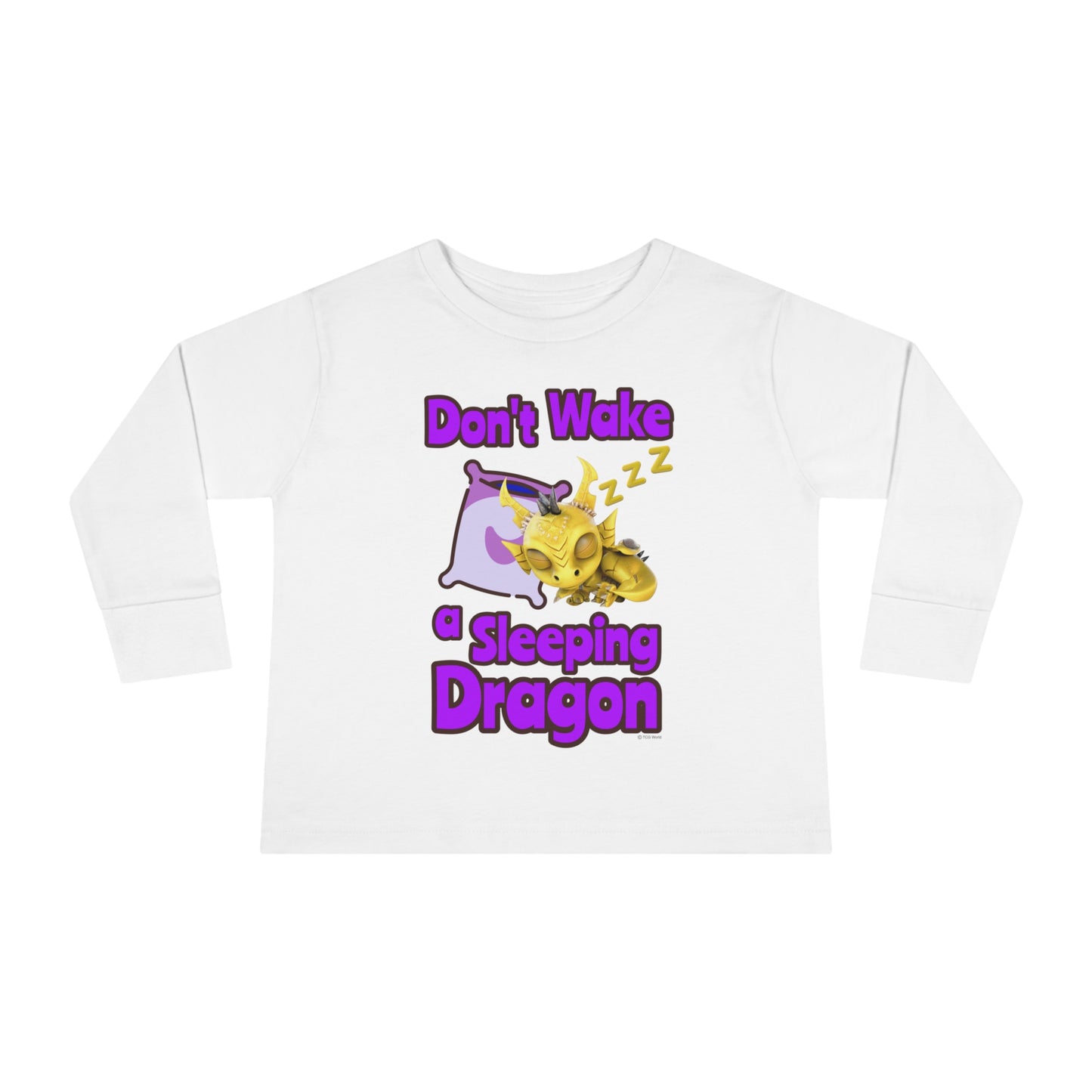 Phaedra Don't Wake A Sleeping Dragon Toddler Long Sleeve Shirt