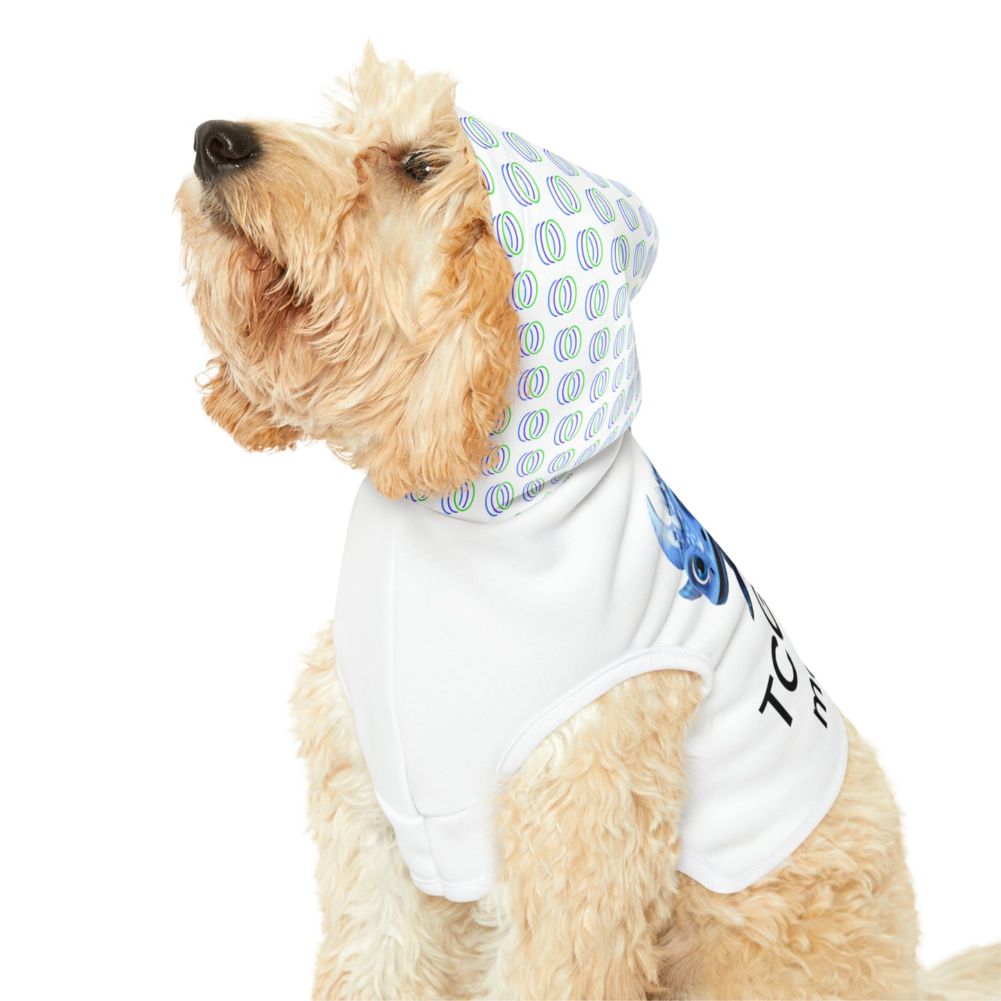 TCG World Metaverse Pet Gear - Boreas Pet Hoodie for Cats or Dogs (White)