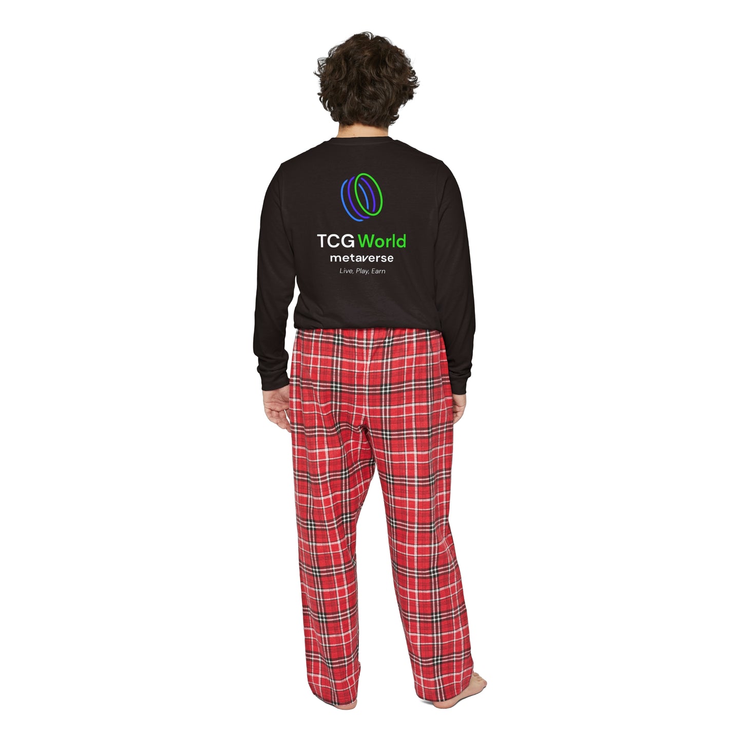 Mericlaw F*ck Yeah - TCG World Metaverse Sprite / American Flag - Men's Long Sleeve Pajama Set
