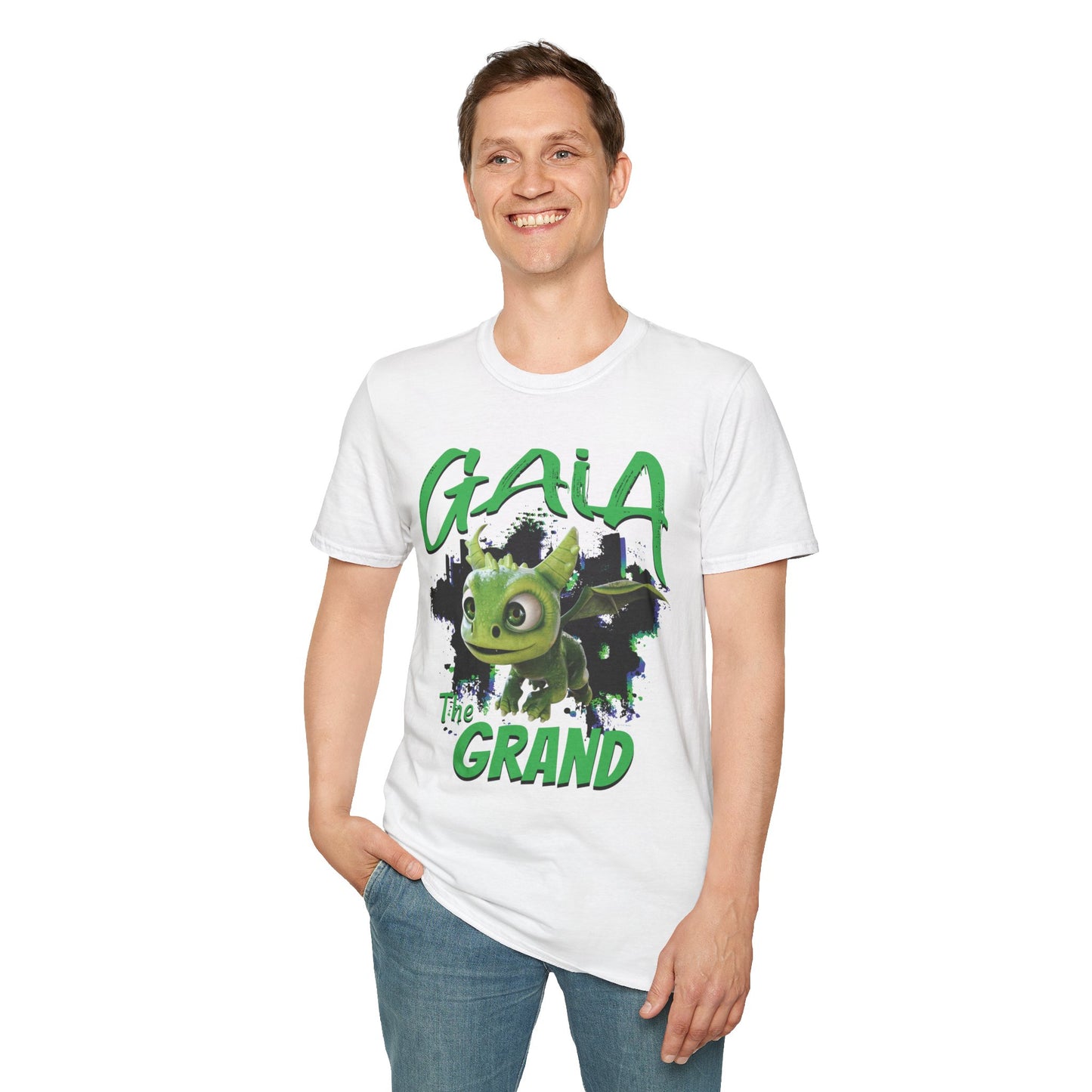 Gaia The Grand - Paint Splatter Unisex Adult Softstyle T-Shirt