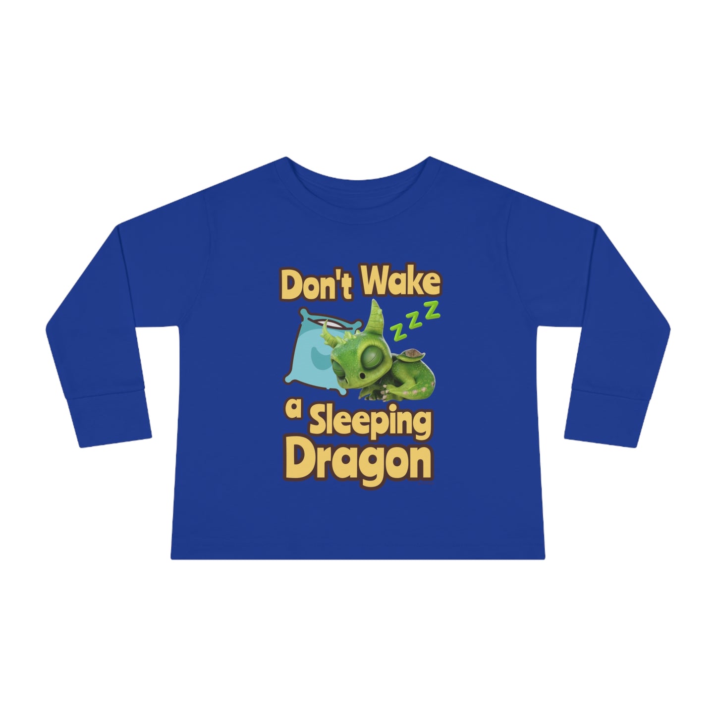 Gaia Don't Wake A Sleeping Dragon Toddler Long Sleeve Shirt