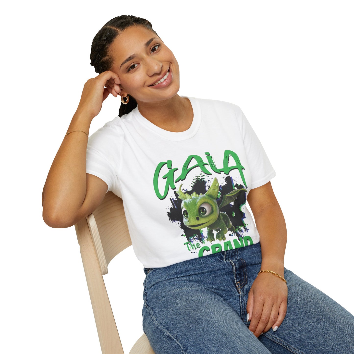 Gaia The Grand - Paint Splatter Unisex Adult Softstyle T-Shirt