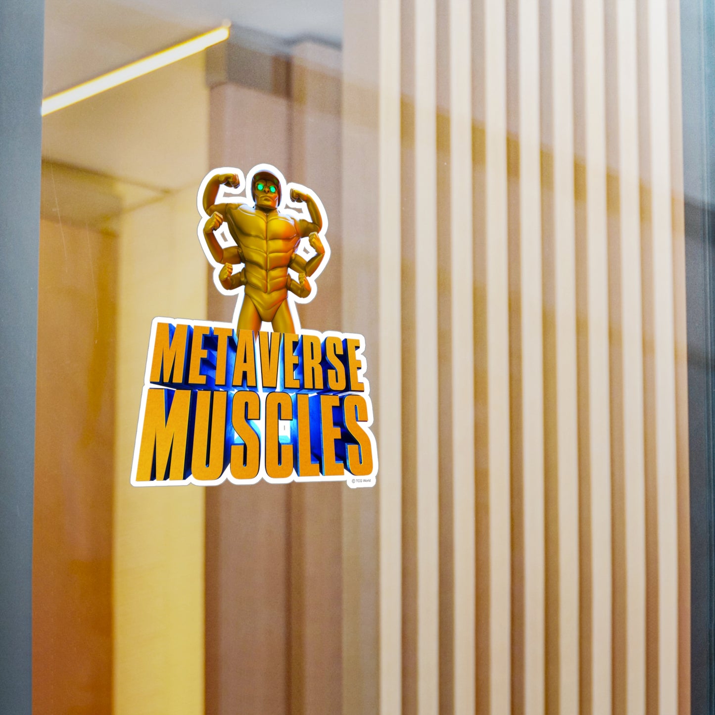 Helmix Metaverse Muscles - TCG World Metaverse Kiss-Cut Vinyl Decal