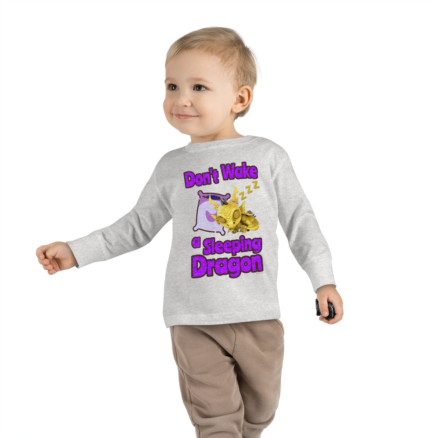 Phaedra Don't Wake A Sleeping Dragon Toddler Long Sleeve Shirt