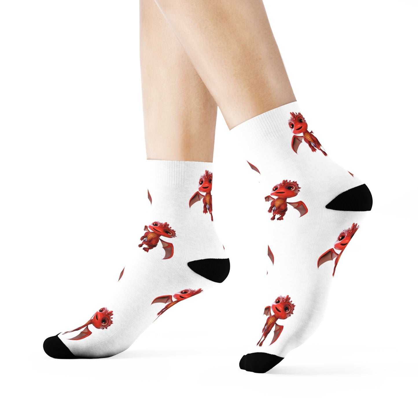 Flying Aifos Crew Socks - Adult (White)