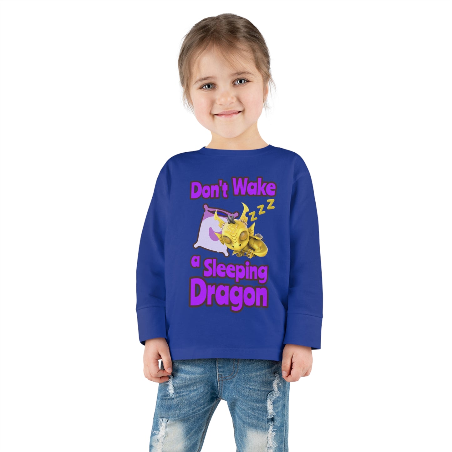 Phaedra Don't Wake A Sleeping Dragon Toddler Long Sleeve Shirt