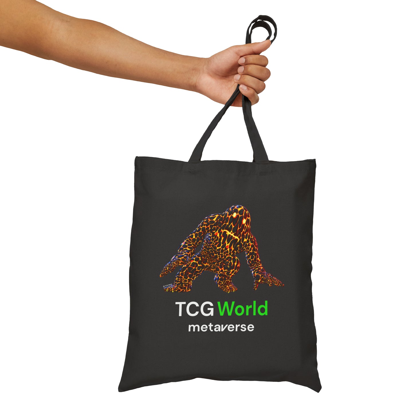 Lava Man - TCG World Metaverse Sprite Canvas Tote Bag