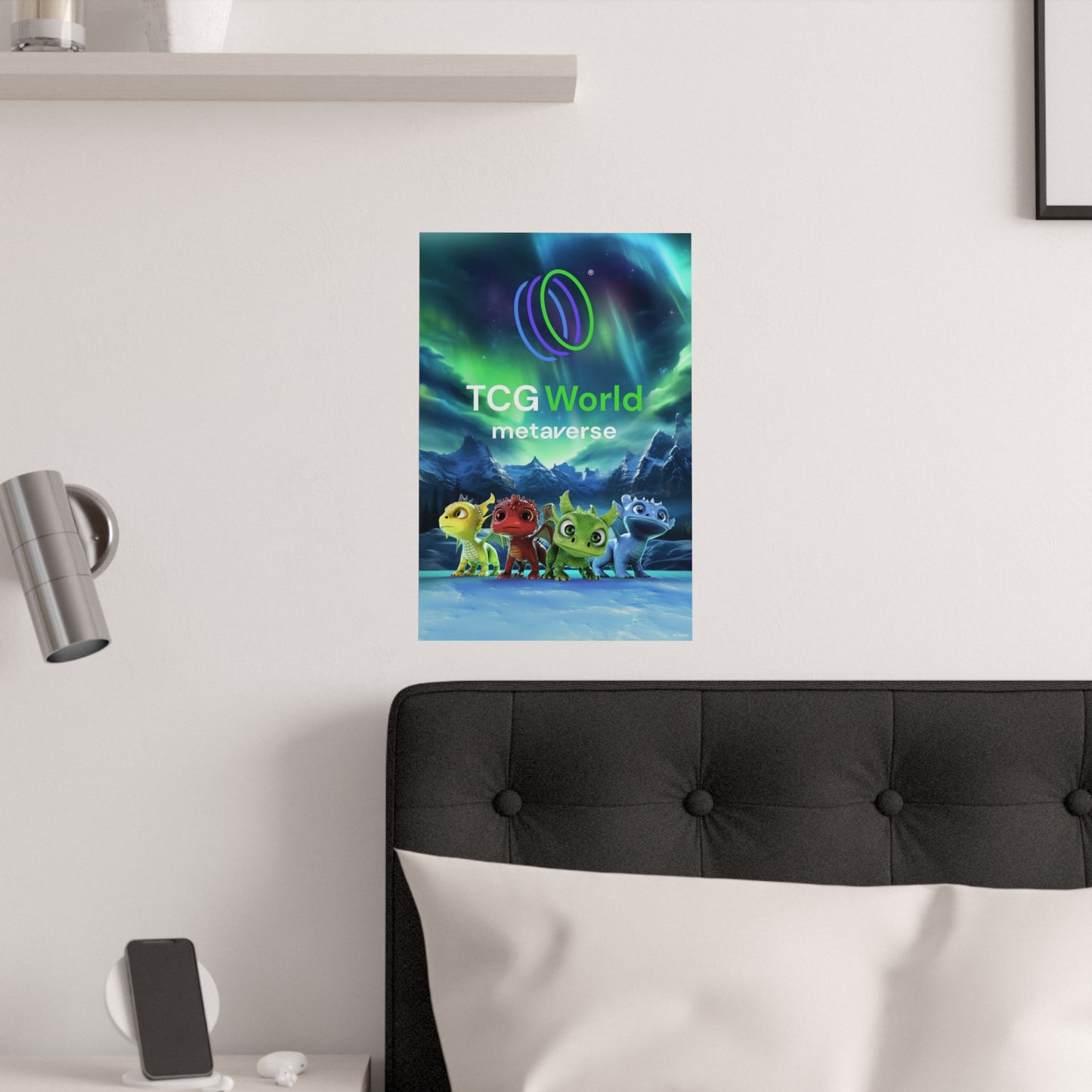 TCG World Baby Dragons Satin Poster