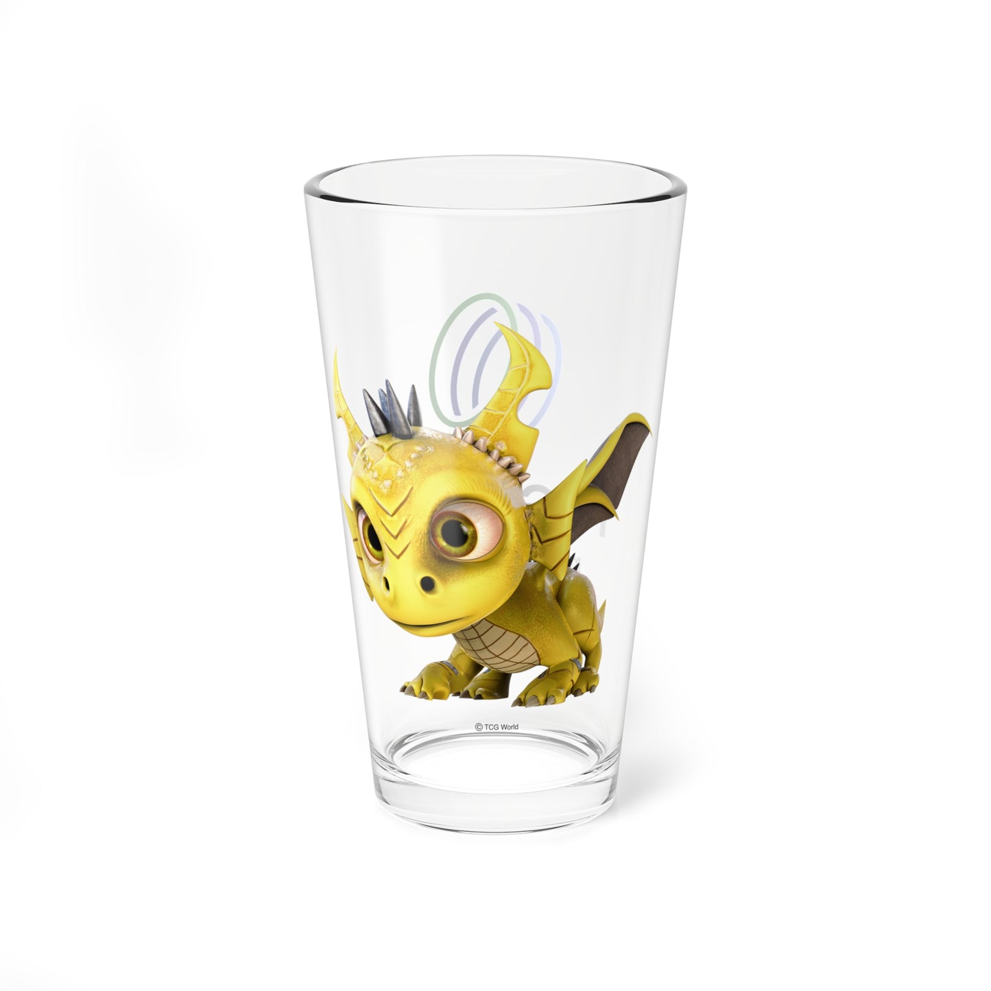 Phaedra the Adorable Baby Dragon - TCG World Metaverse Tall Serving Glass, 16oz