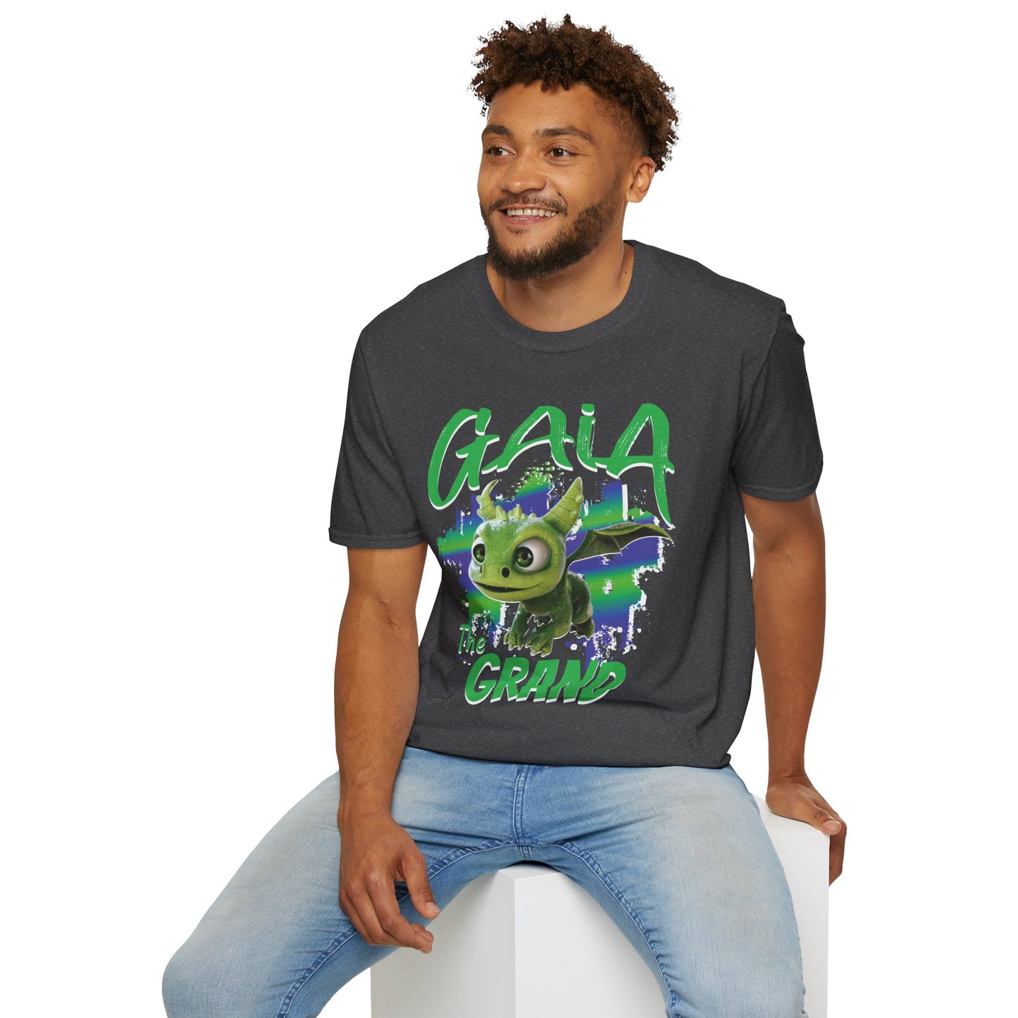 Gaia The Grand - Paint Splatter Unisex Adult Softstyle T-Shirt