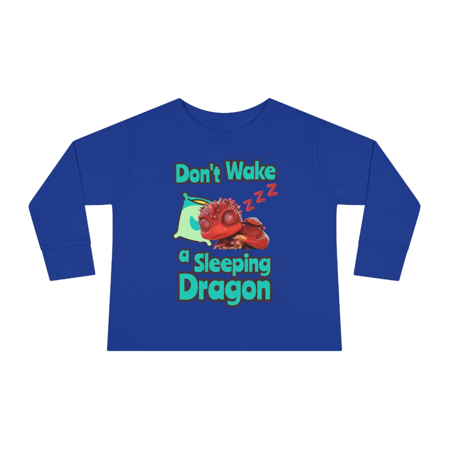 Aifos Don't Wake A Sleeping Dragon Toddler Long Sleeve Shirt