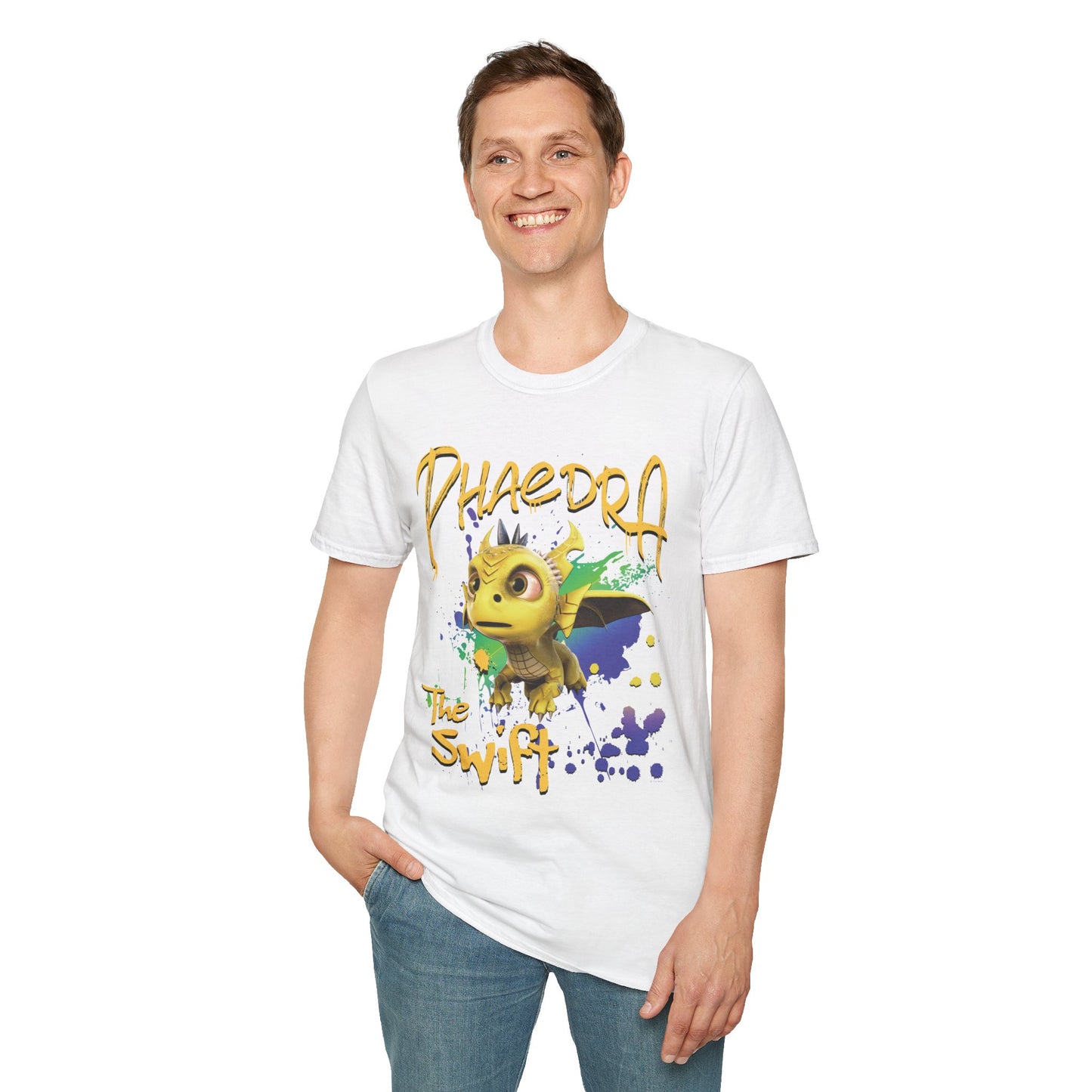 Phaedra The Swift - Paint Splatter Unisex Adult Softstyle T-Shirt