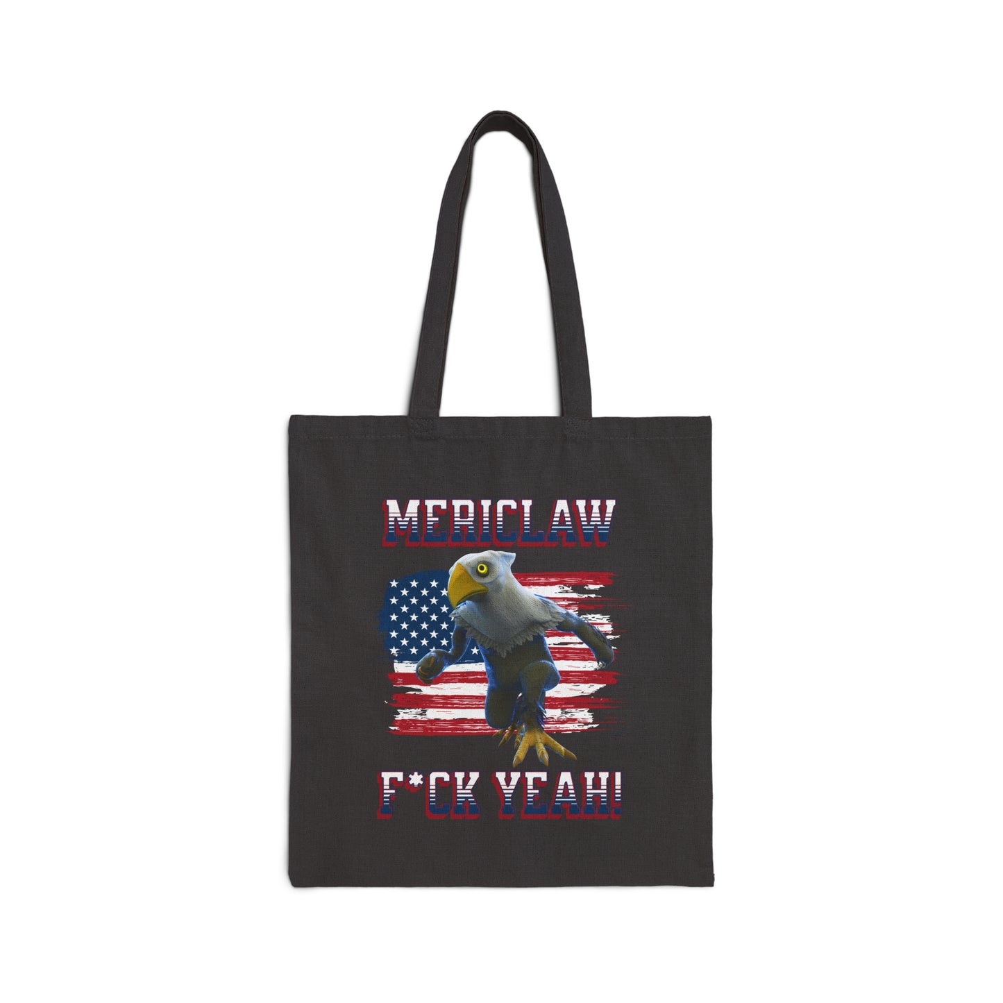 Mericlaw F*ck Yeah - TCG World Metaverse Sprite / American Flag Canvas Tote Bag