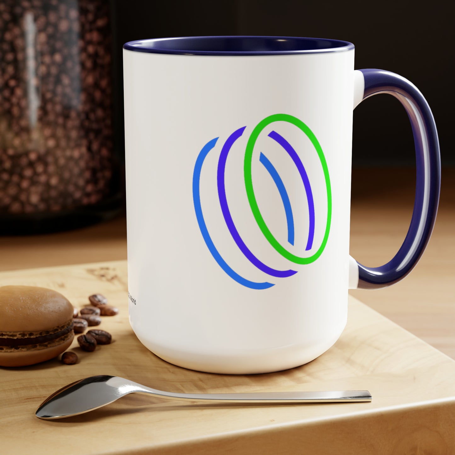 TCG World Rings Two-Tone Coffee Mug, 15oz