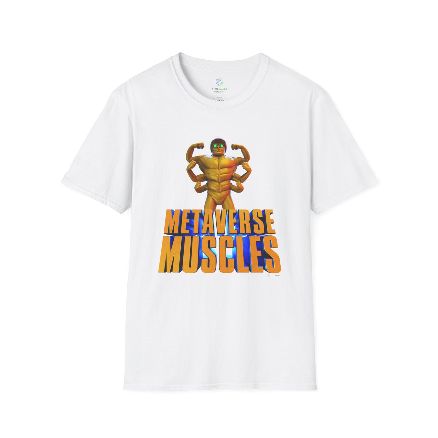 Helmix Metaverse Muscles - TCG World Metaverse Unisex Adult Softstyle T-Shirt