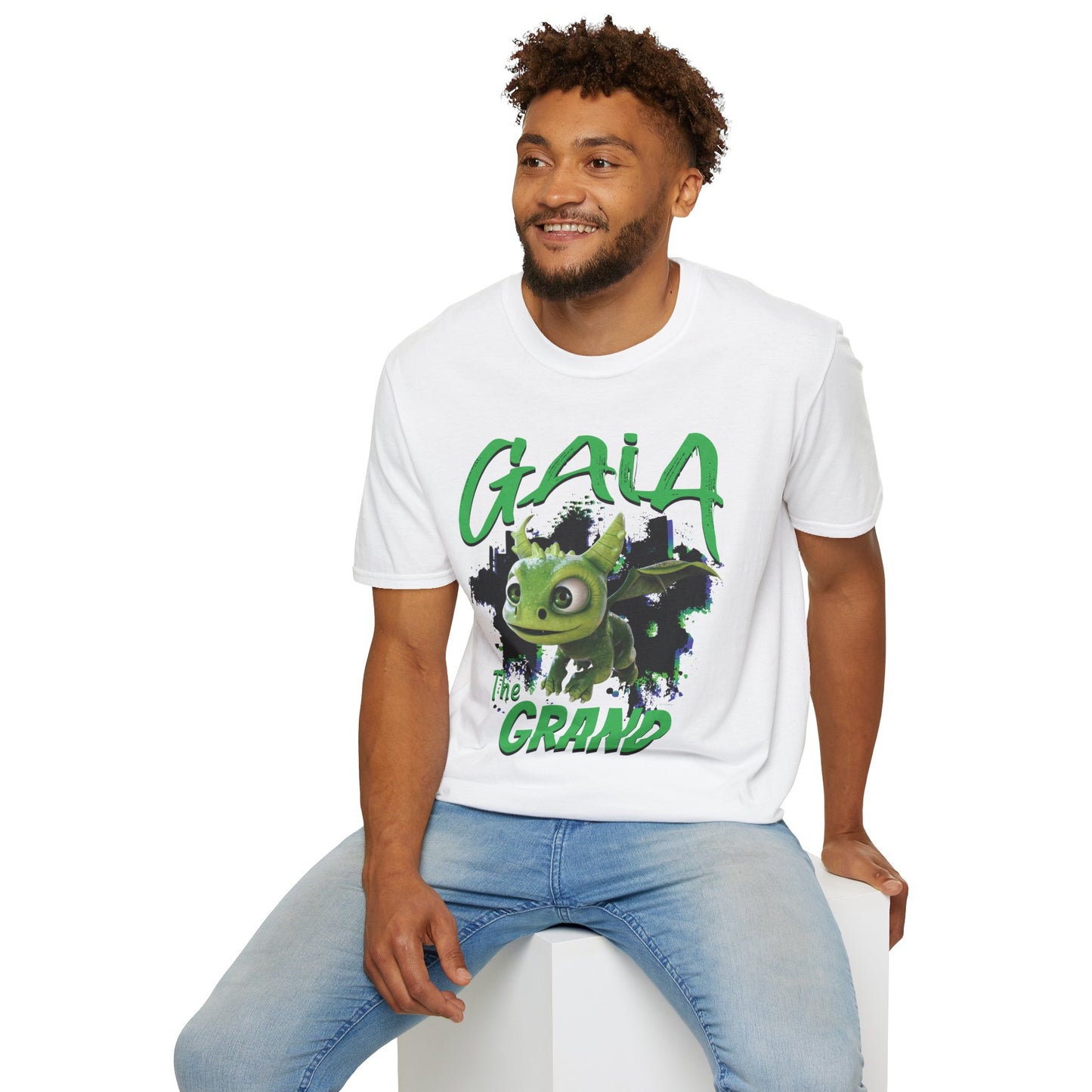 Gaia The Grand - Paint Splatter Unisex Adult Softstyle T-Shirt