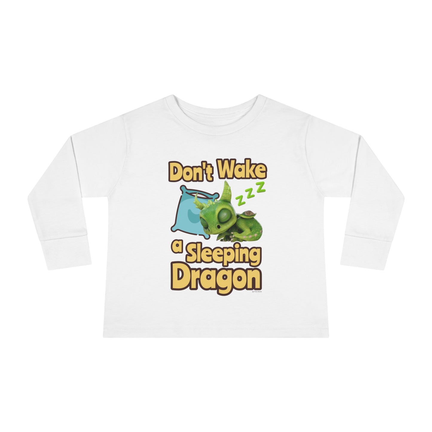 Gaia Don't Wake A Sleeping Dragon Toddler Long Sleeve Shirt