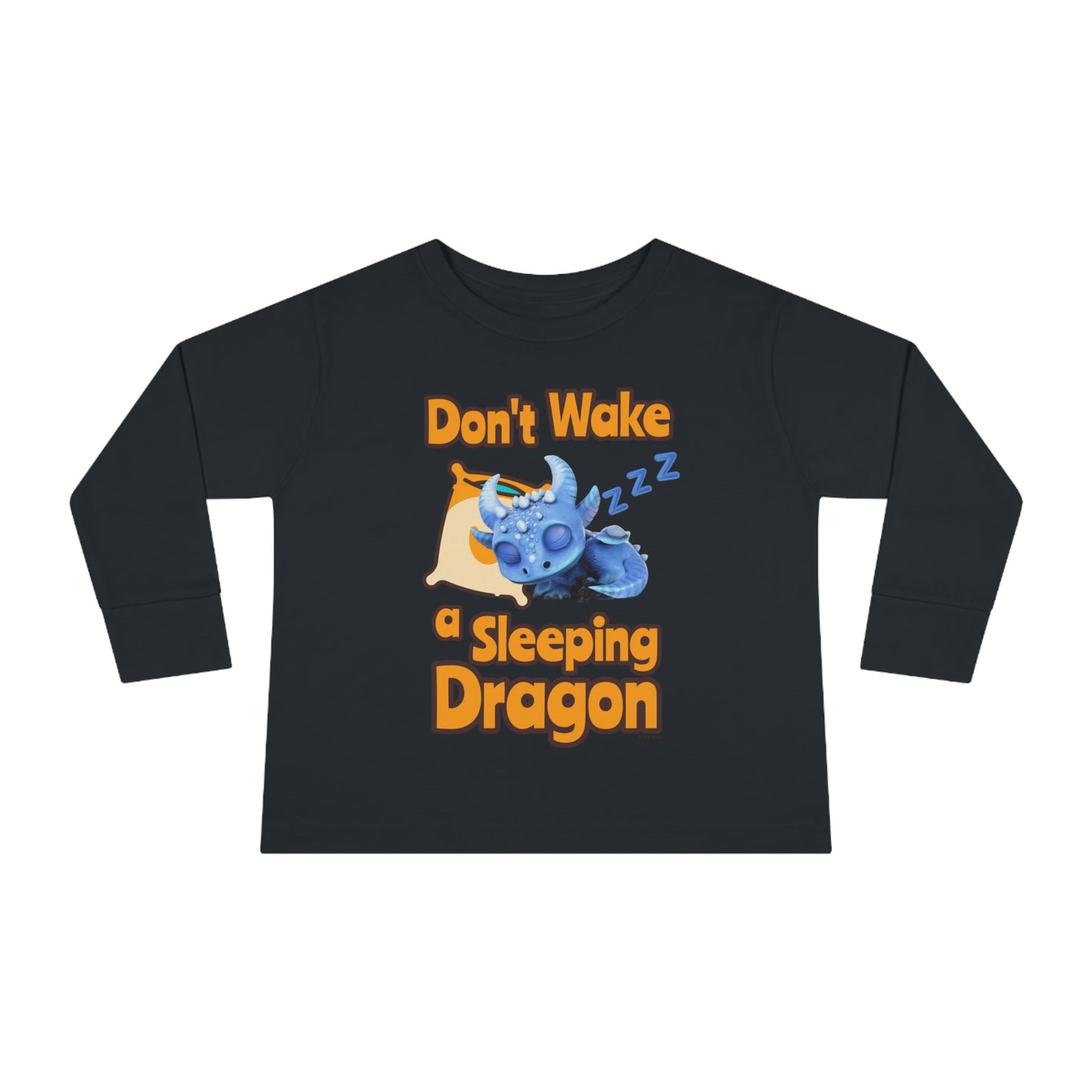 Boreas Don't Wake A Sleeping Dragon Toddler Long Sleeve Shirt