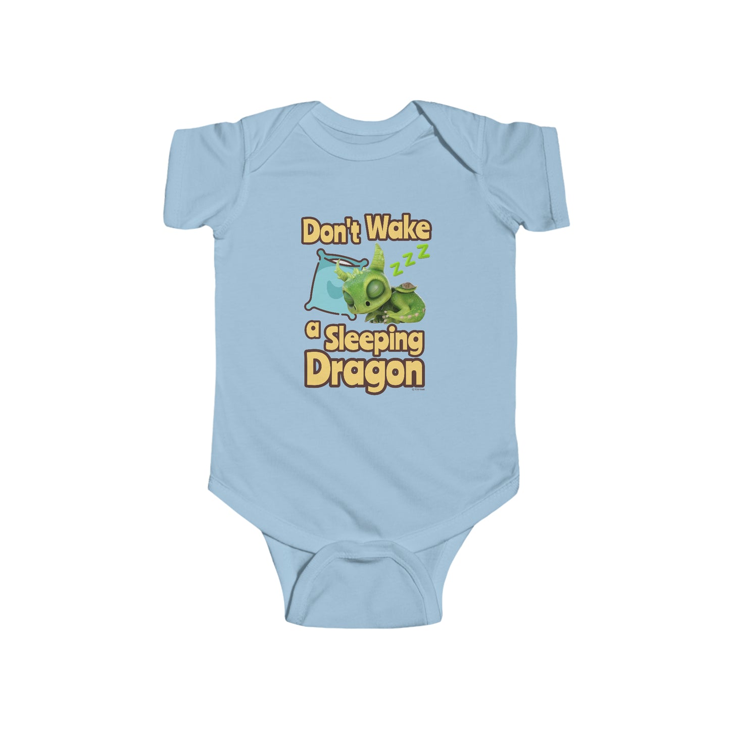 Gaia Don't Wake A Sleeping Dragon - Infant Fine Jersey Bodysuit