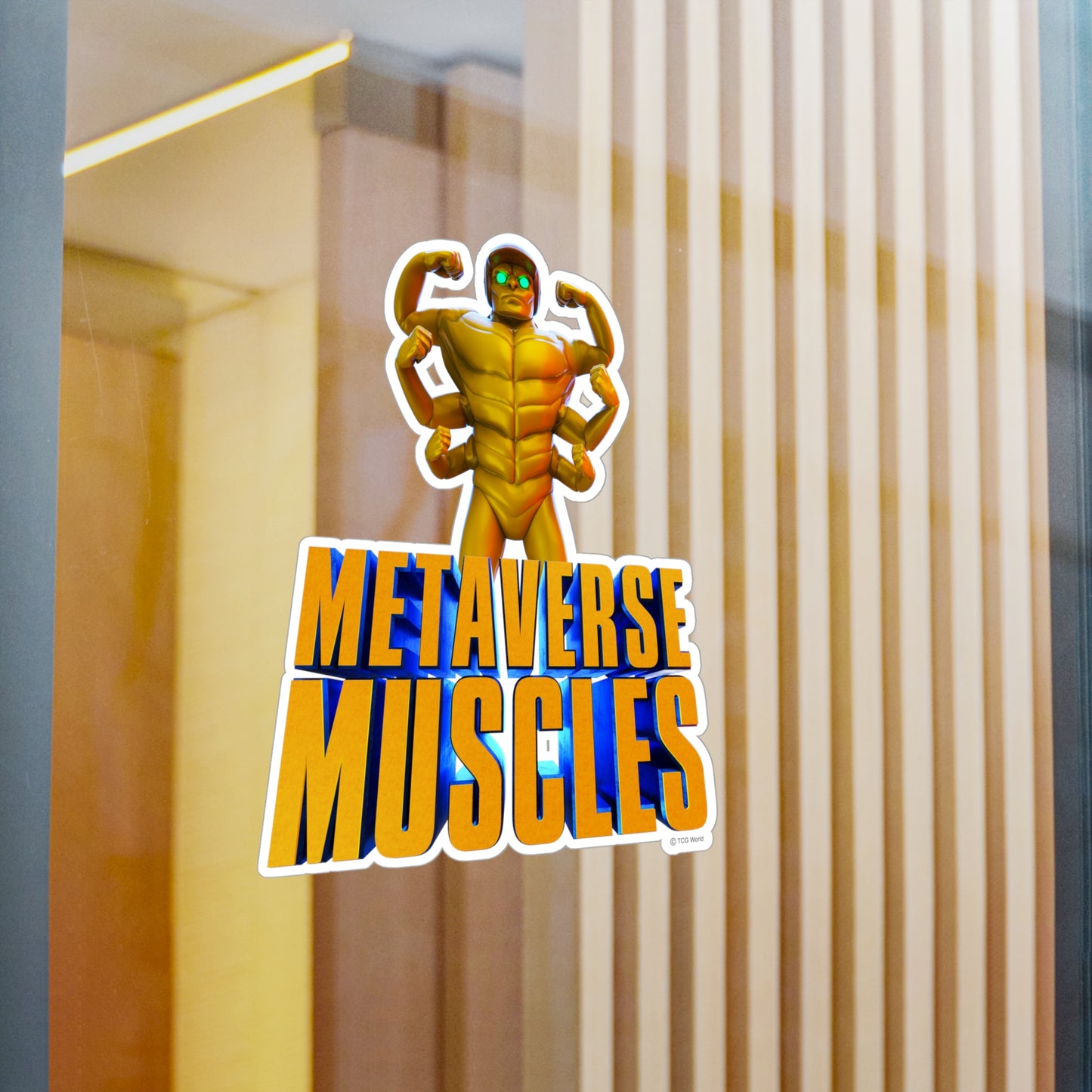 Helmix Metaverse Muscles - TCG World Metaverse Kiss-Cut Vinyl Decal
