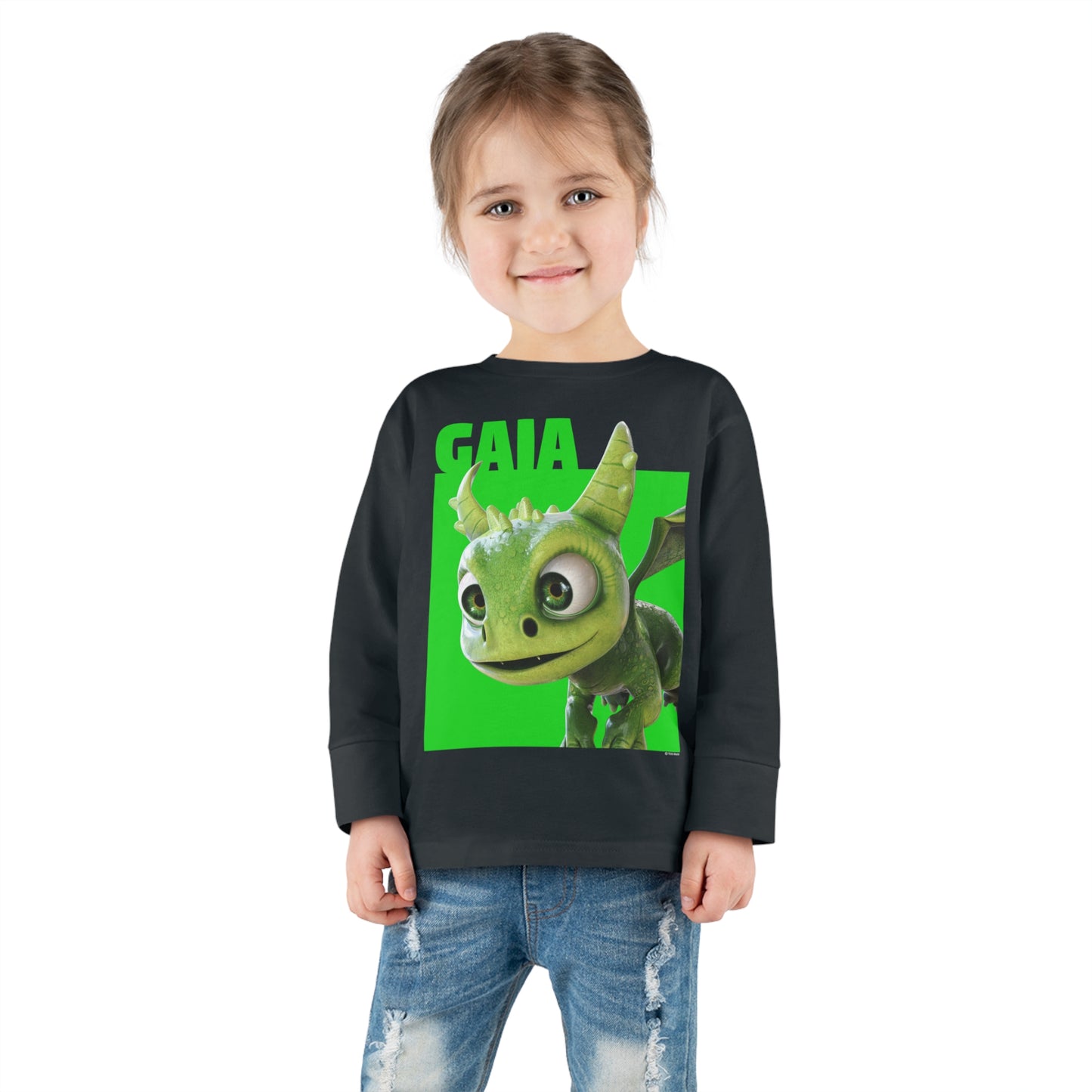 Gaia Color Block Toddler Long Sleeve Shirt