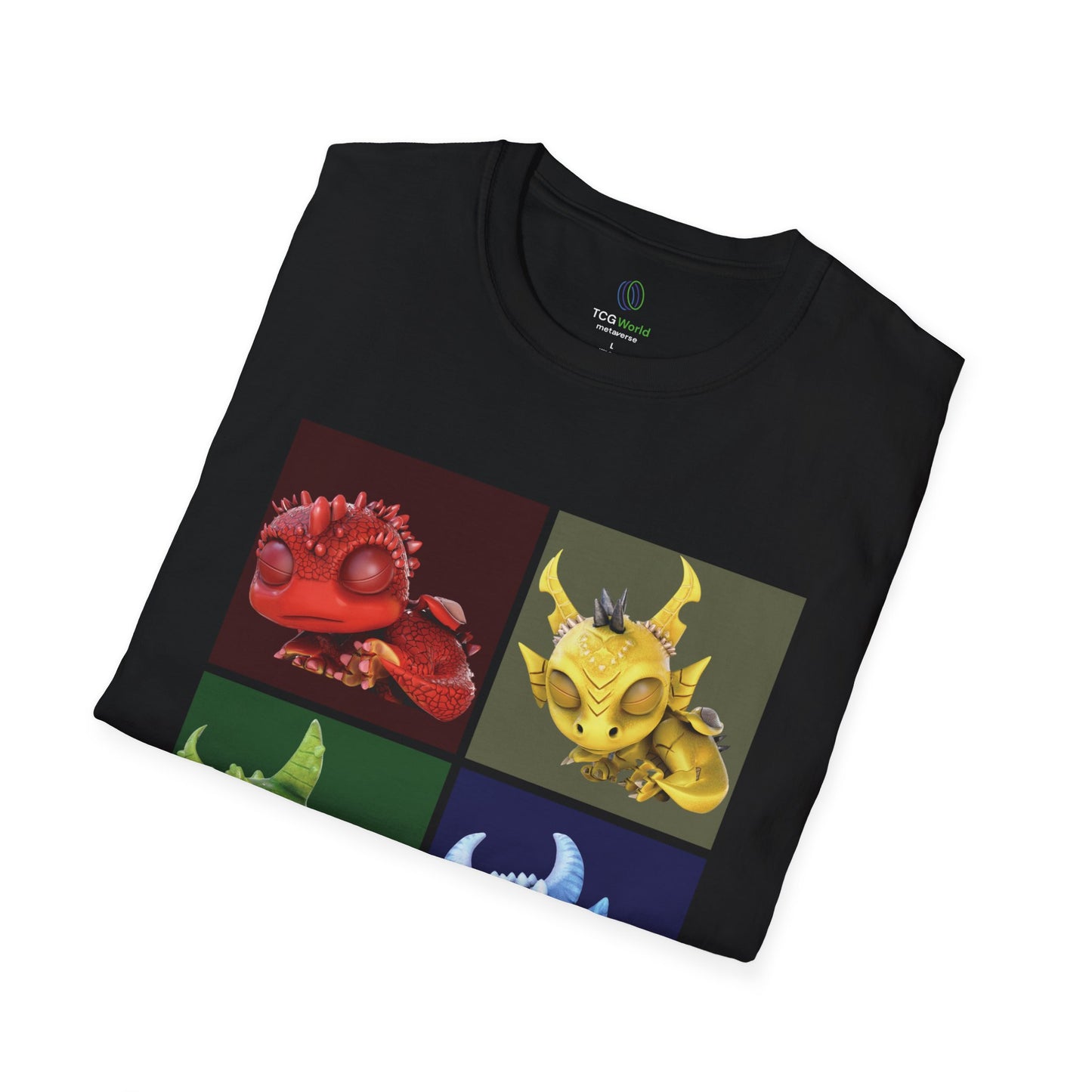 Sleeping Baby Dragons - Unisex Adult Softstyle T-Shirt