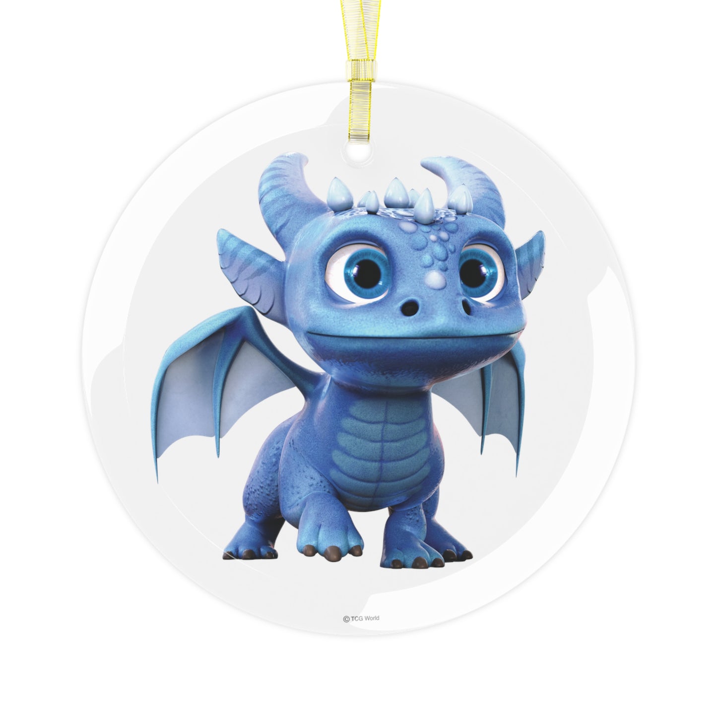 Baby Boreas Dragon Glass Ornament