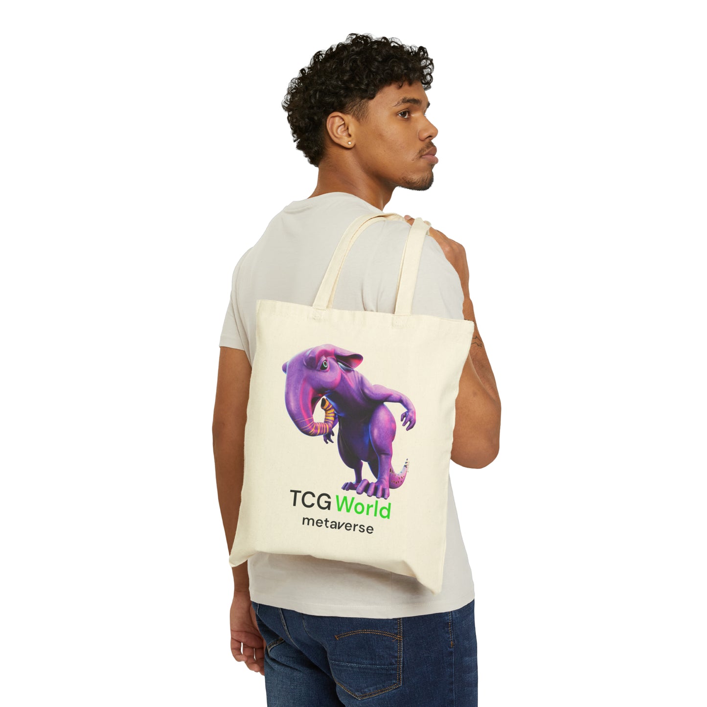 Elphadillo - TCG World Metaverse Sprite Canvas Tote Bag