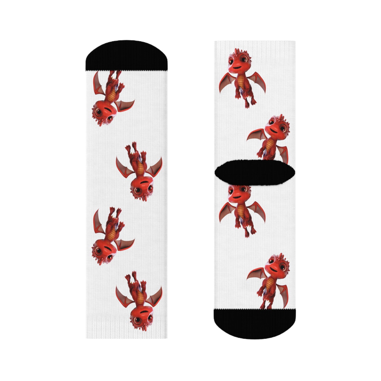 Flying Aifos Crew Socks - Adult (White)