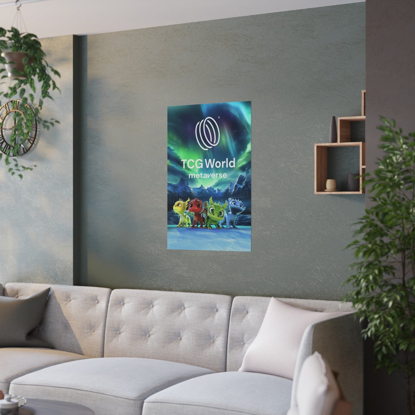 TCG World Baby Dragons Satin Poster (White Logo)