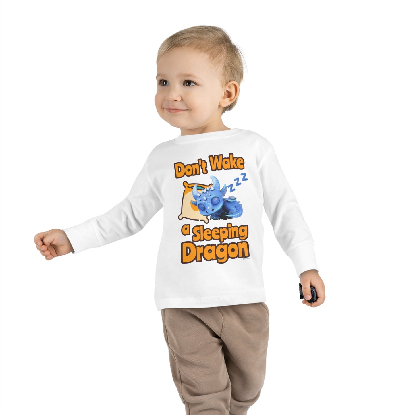 Boreas Don't Wake A Sleeping Dragon Toddler Long Sleeve Shirt